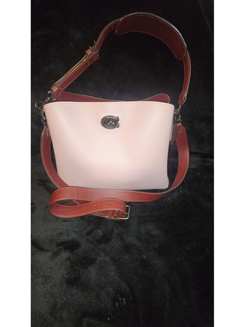 42. Coach Willow Shoulder Bag - Colorblock Faded Blush Leather